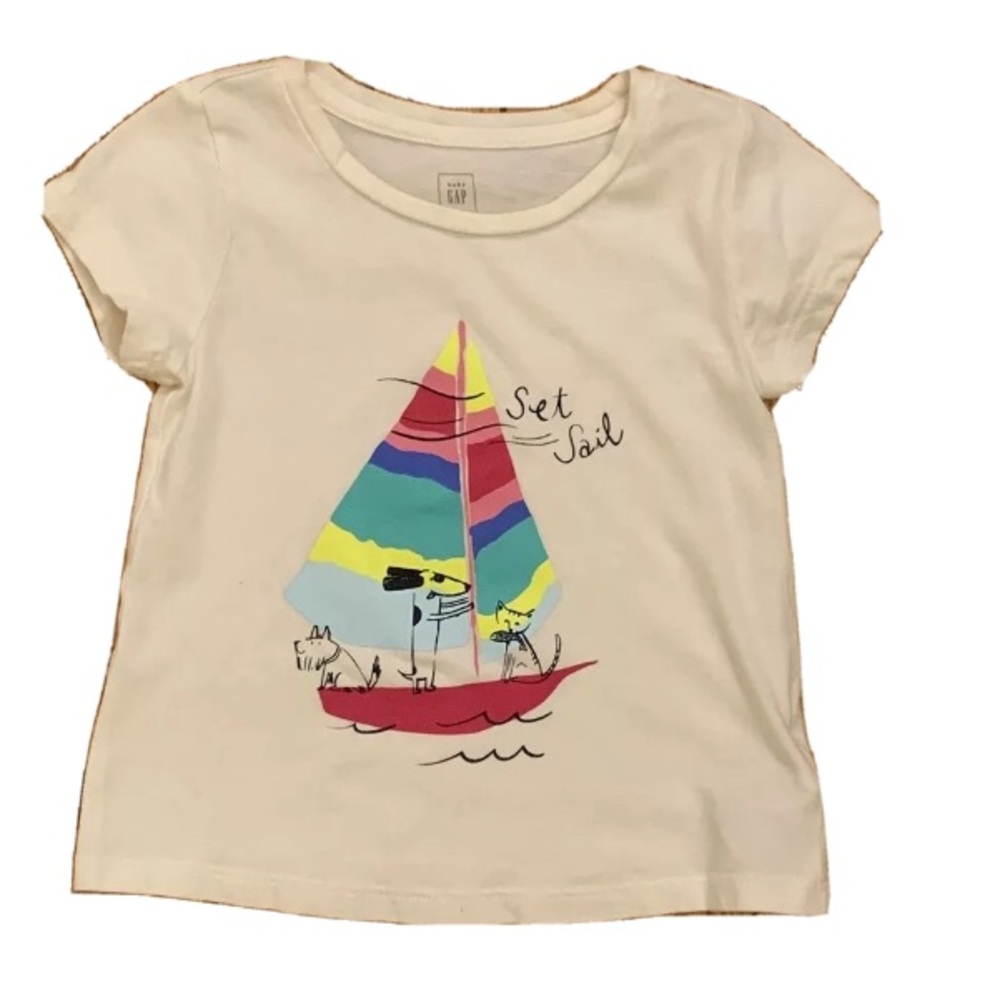 🌻3/$10🌻Baby Gap Girls 3T Sail Away Tee